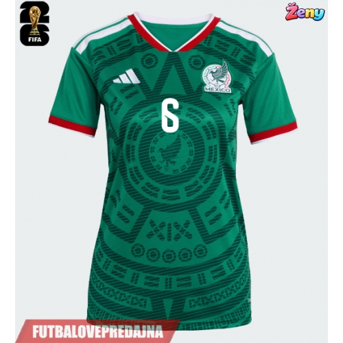 Lacne Ženy Futbalové dres Mexiko Erik Lira #6 MS 2026 Krátky Rukáv - Domáci